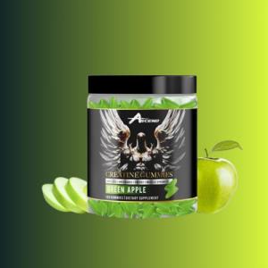 Creatine Monohydrate Gummies, 5000mg, Green Apple Flavor, 30 Servings
